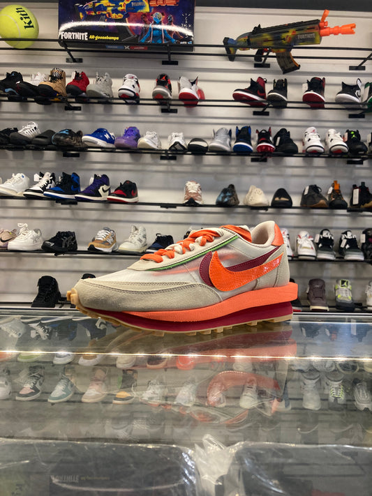 Nike LD Waffle Sacai Clot Kiss of Death Net Orange Blaze