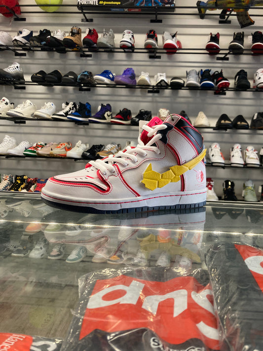 Nike SB Dunk High Gundam White