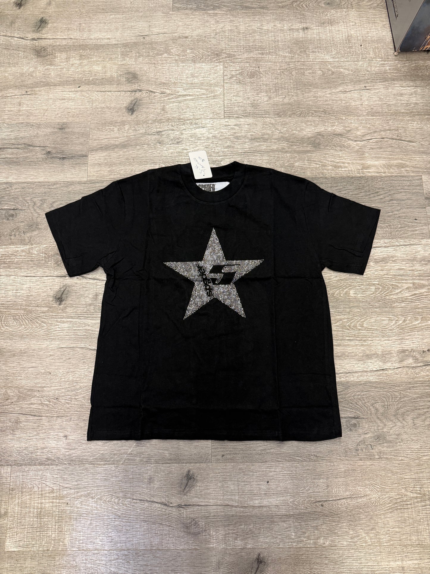 Sp5der Rhinestone Tee Black