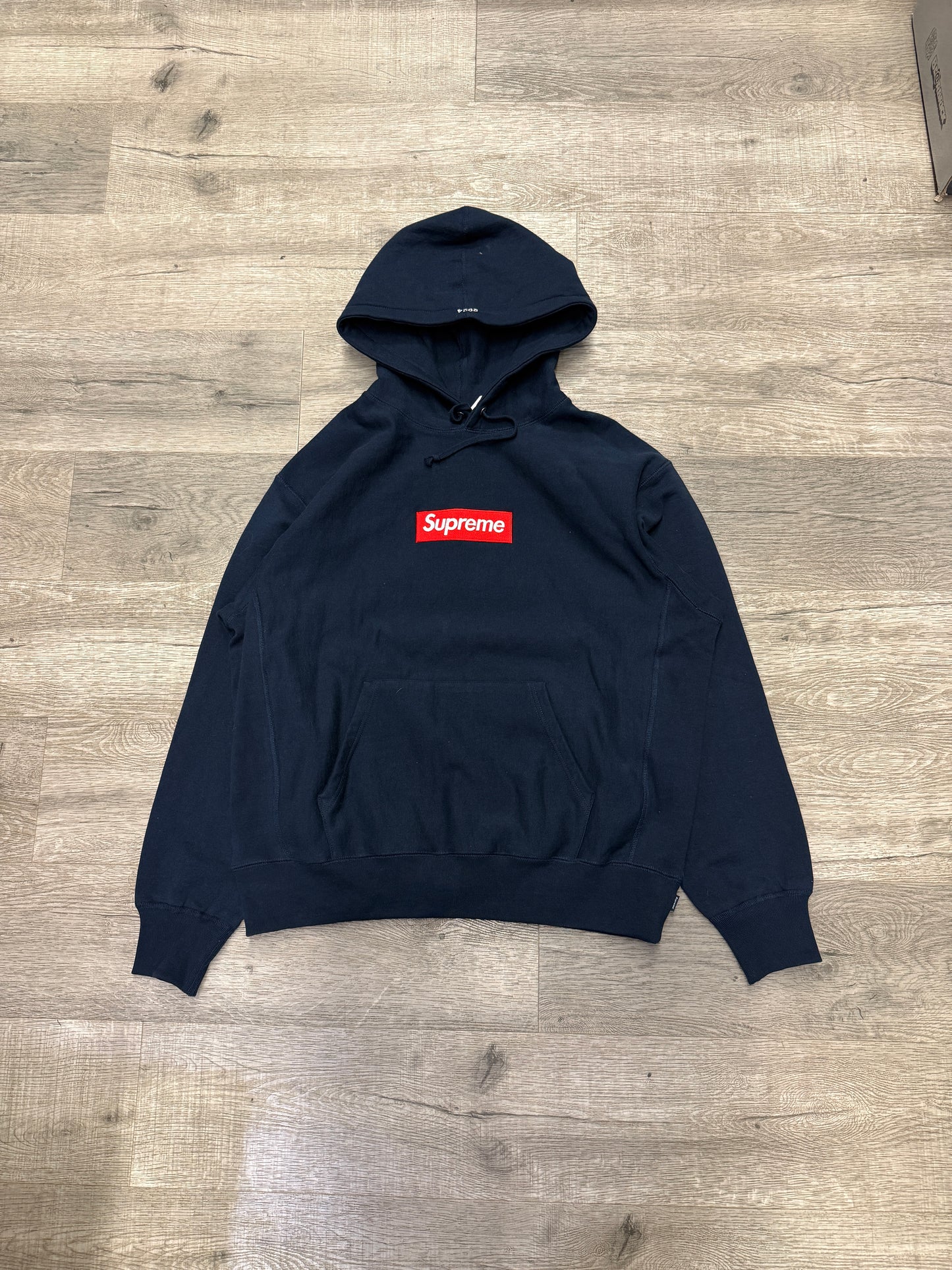 Supreme Box Logo Hood Navy/Red 2024