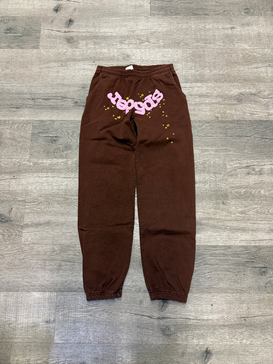Sp5der Pink/Brown Sweatpants
