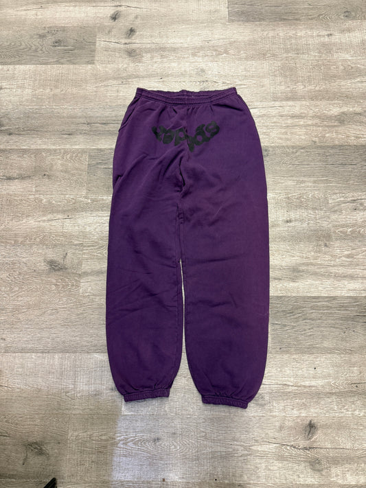 Sp5der Purple Sweatpants