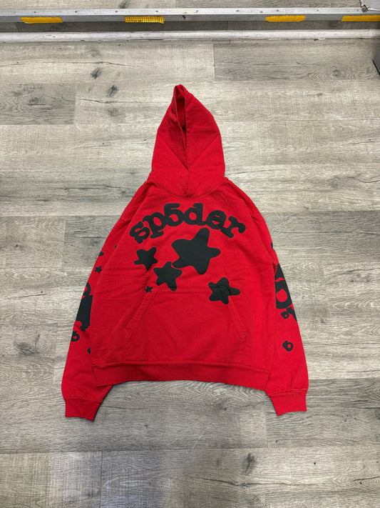 Sp5der Hood Red/Black Beluga Stars