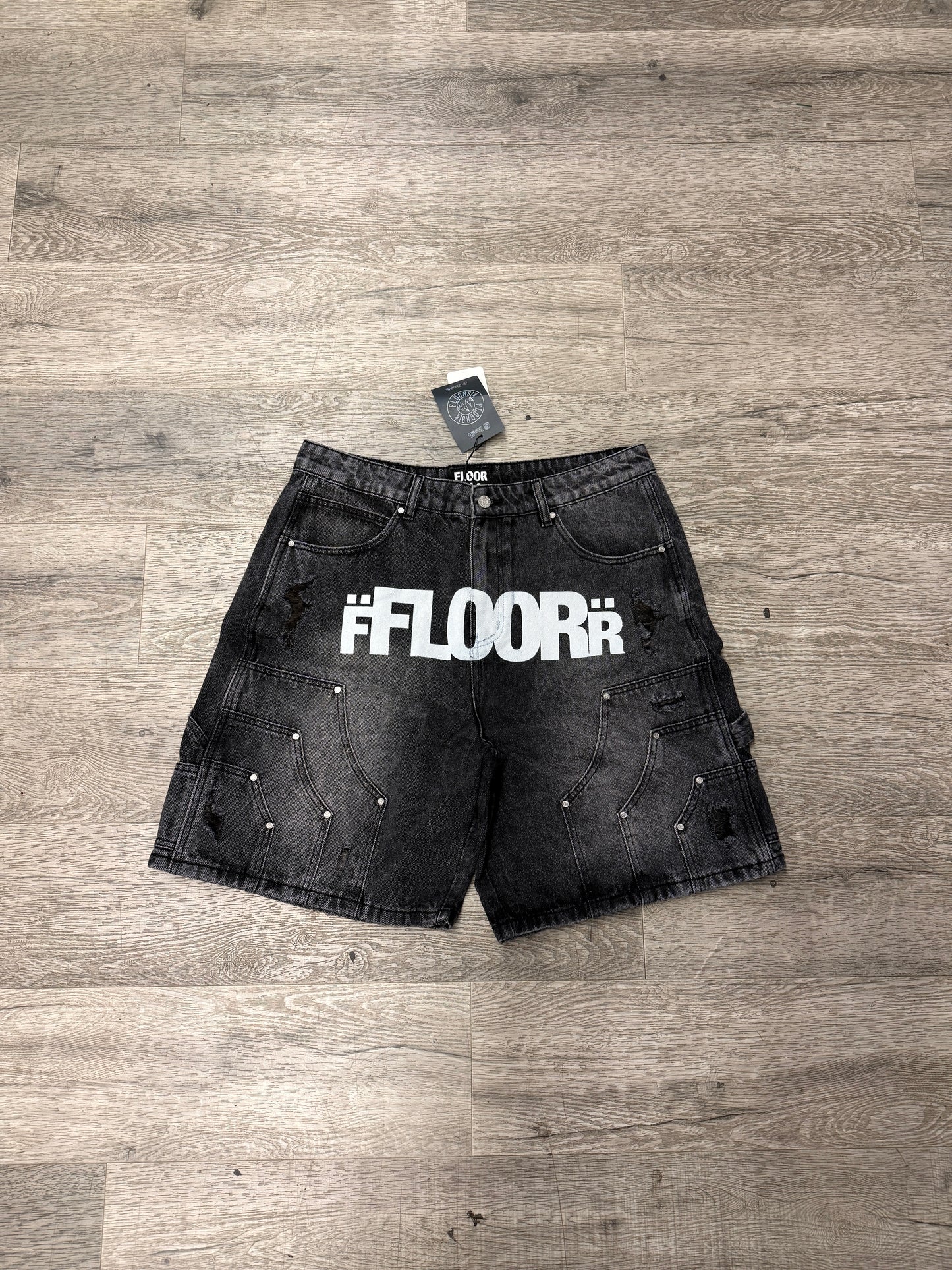 Floor 914 Jean Shorts Black