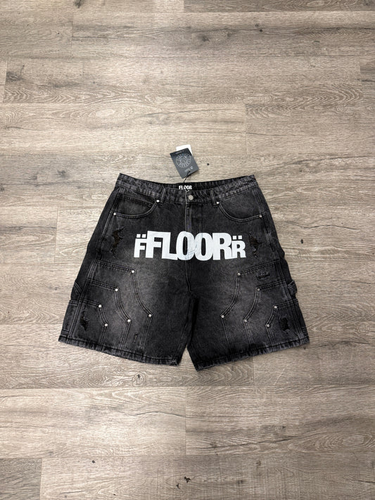 Floor 914 Jean Shorts Black
