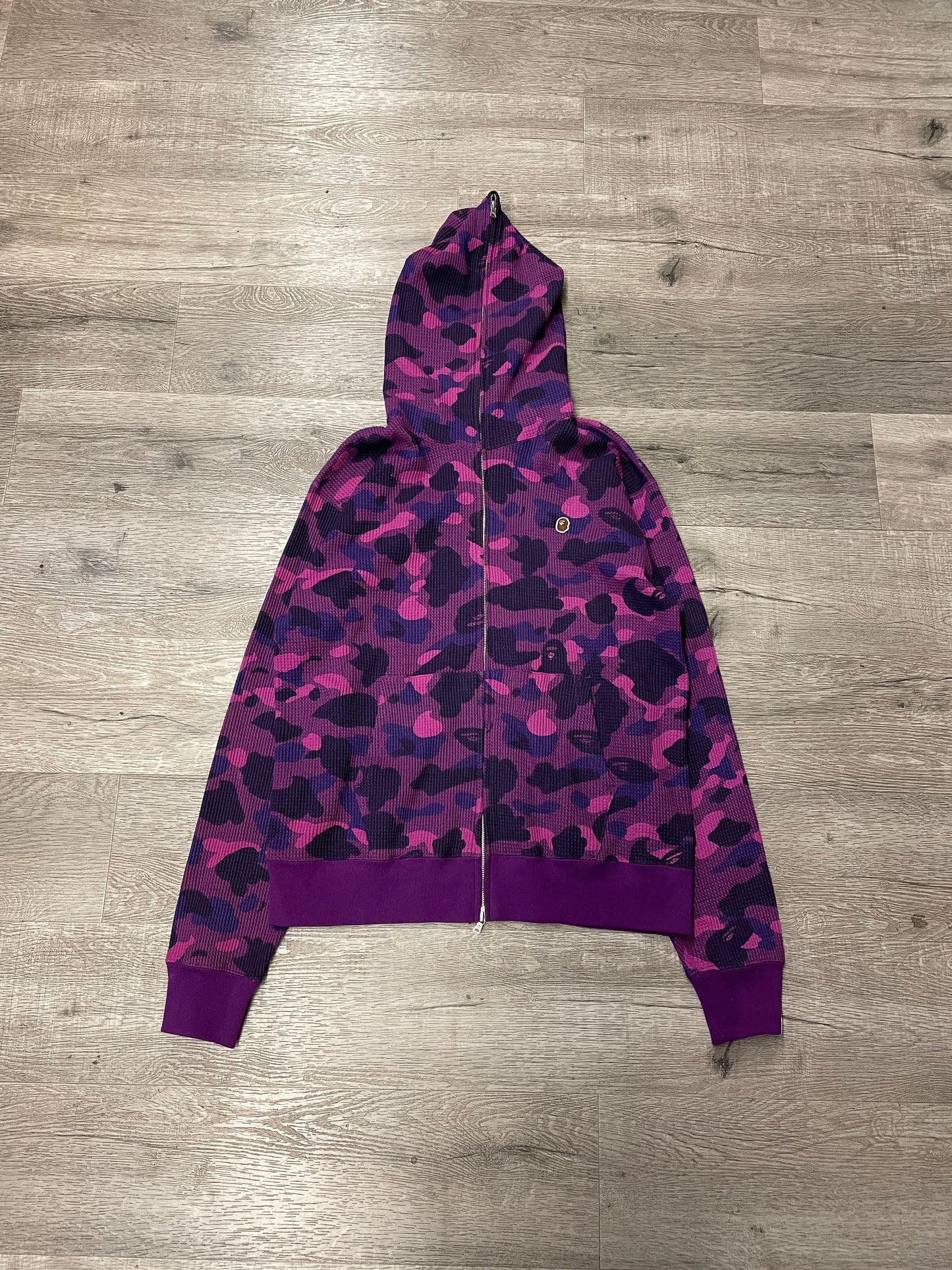 Bape Shark Hood Purple Camo Zip