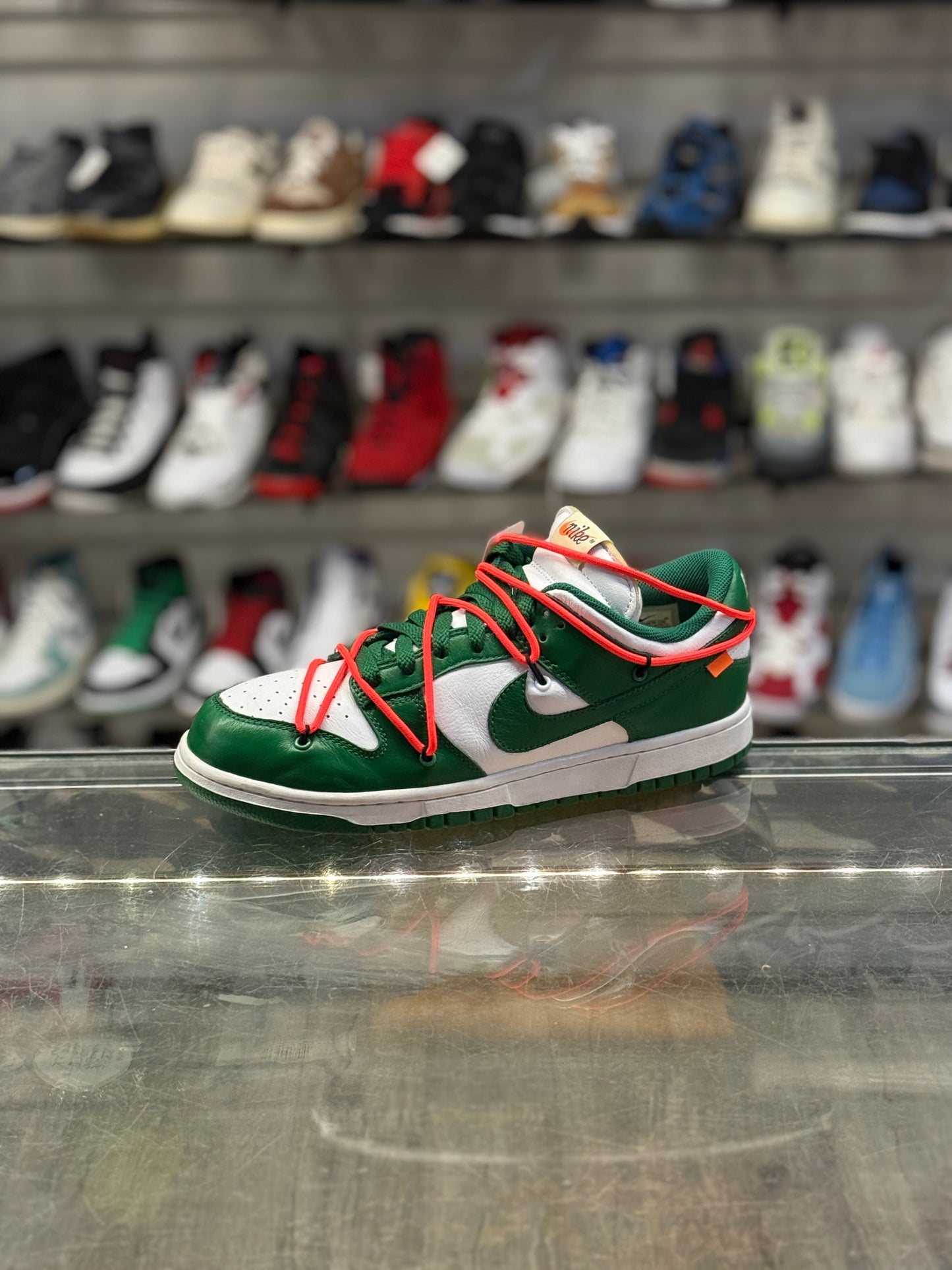 Off-White Nike Dunk Low Pine Green