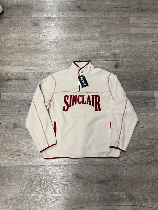 Sinclair Quarter Zip Cream/Red