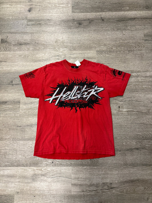 Hellstar Records Tee Red/Sliver