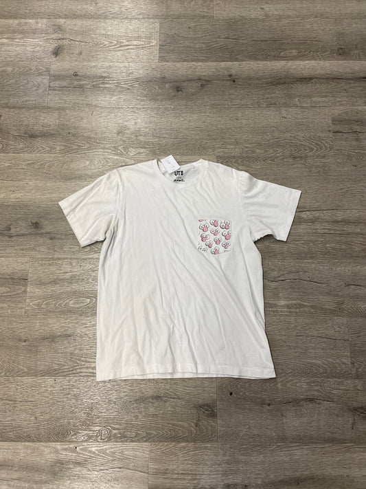 Kaws Uniqlo Pocket Tee White/Pink