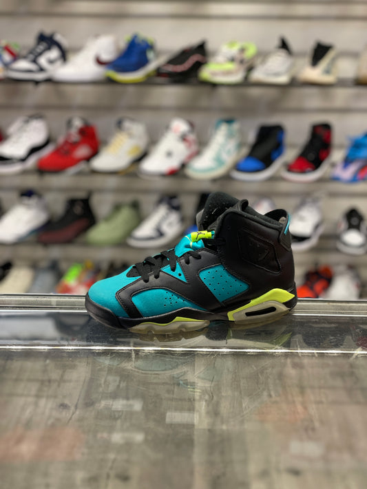 Air Jordan 6 Neon Turquoise