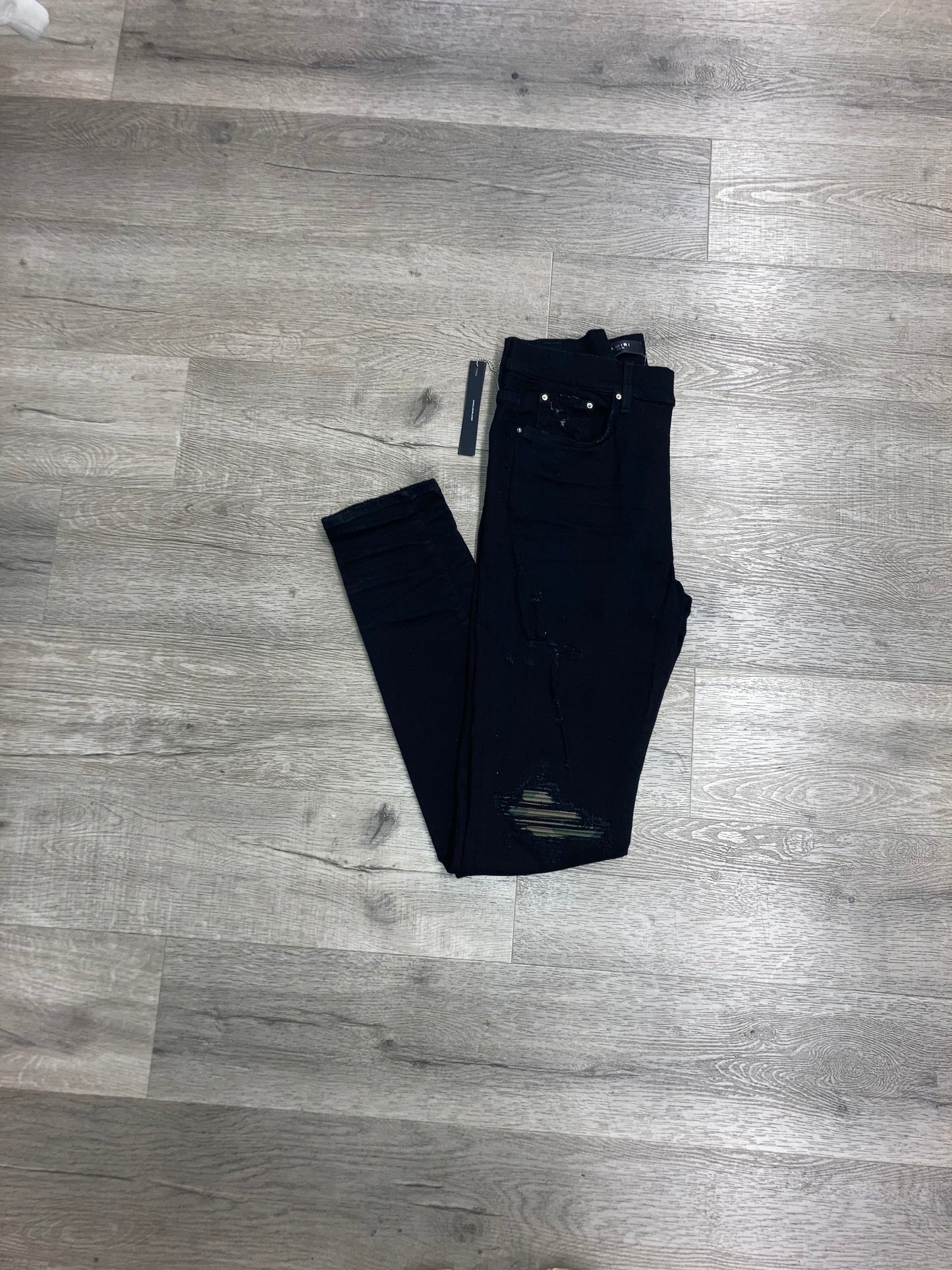 Amiri Jeans Black / Camo Bandana