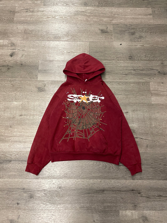 Sp5der Hood Maroon