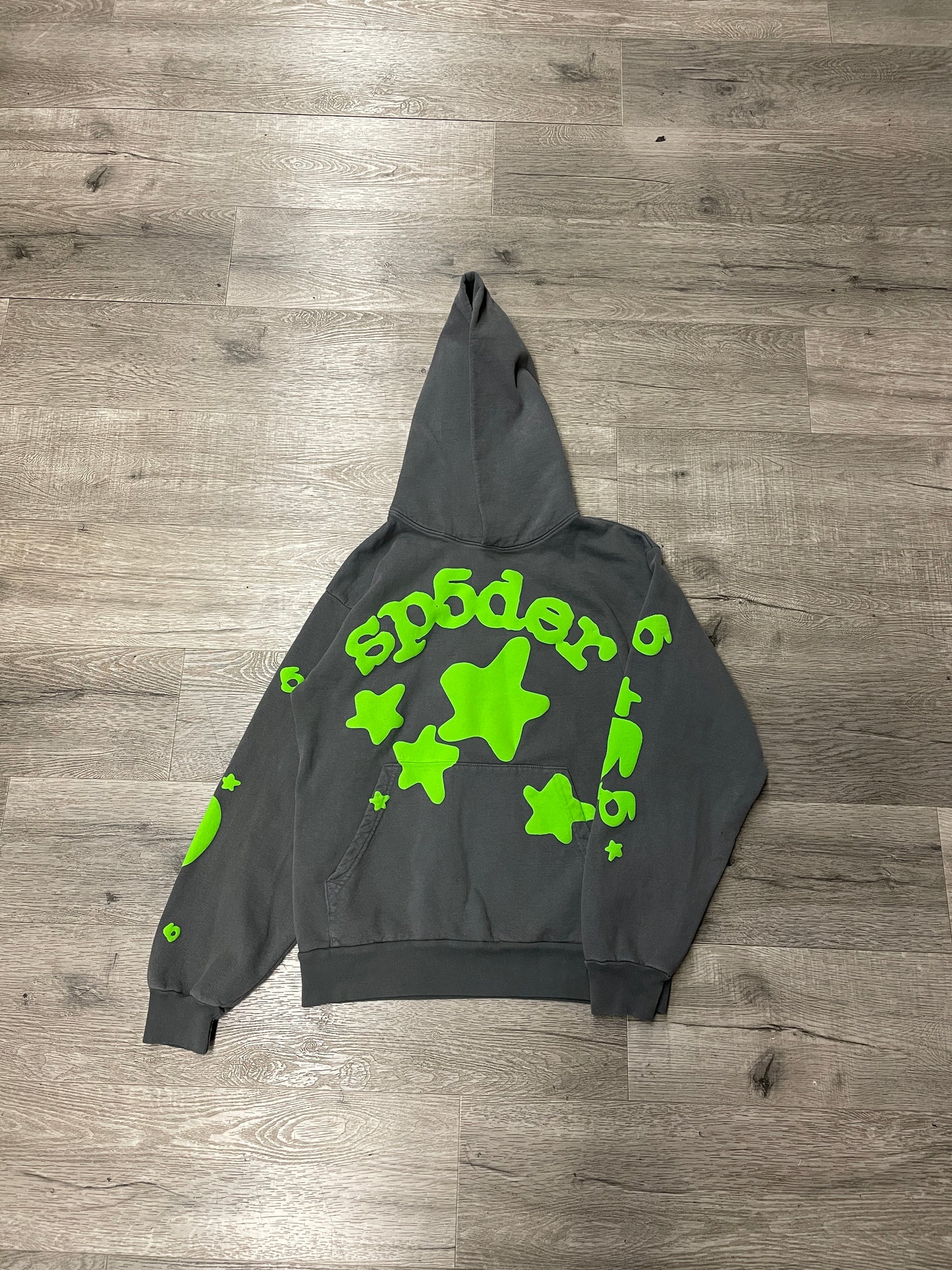 Sp5der Grey/Green Hood