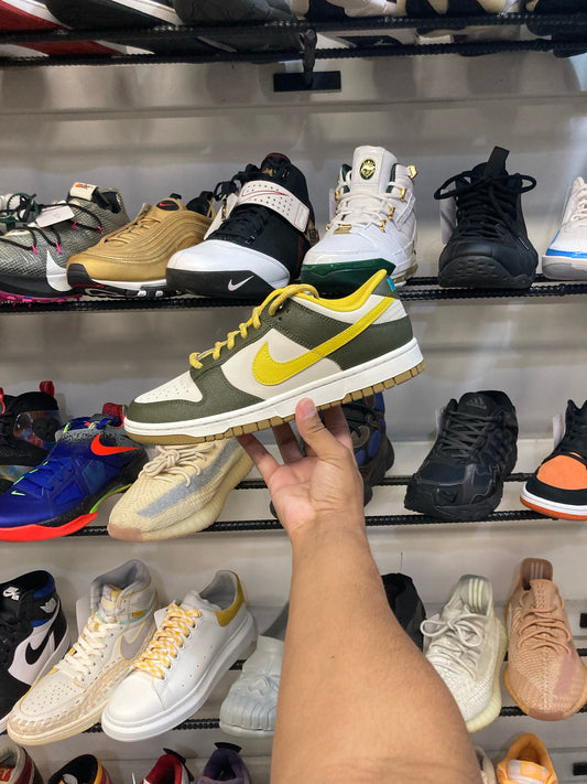 Nike Dunk Low Cargo Khaki Vivid Sulfur