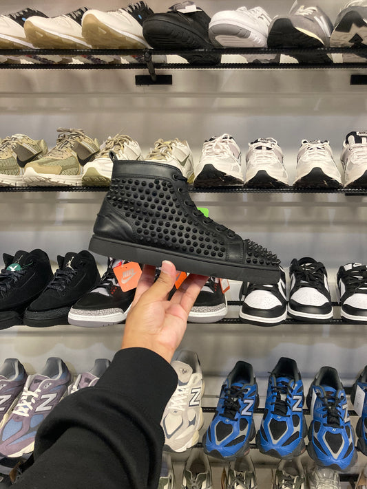 Christian Louboutin Black/Gold Spikes