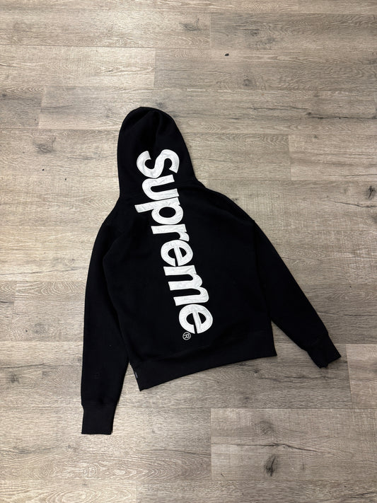 Supreme Appliqué Embroidered Back Logo Black/White