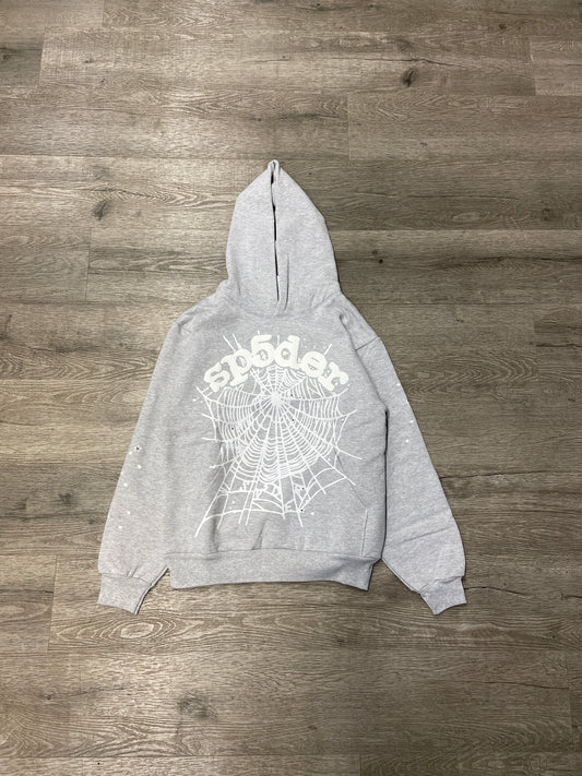 Sp5der Hood Web Grey