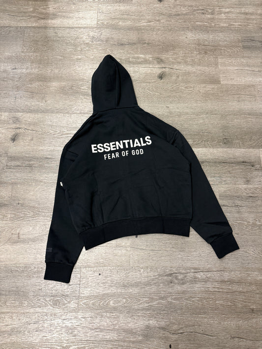 Fear of God Essentials Zip Hood Black/White