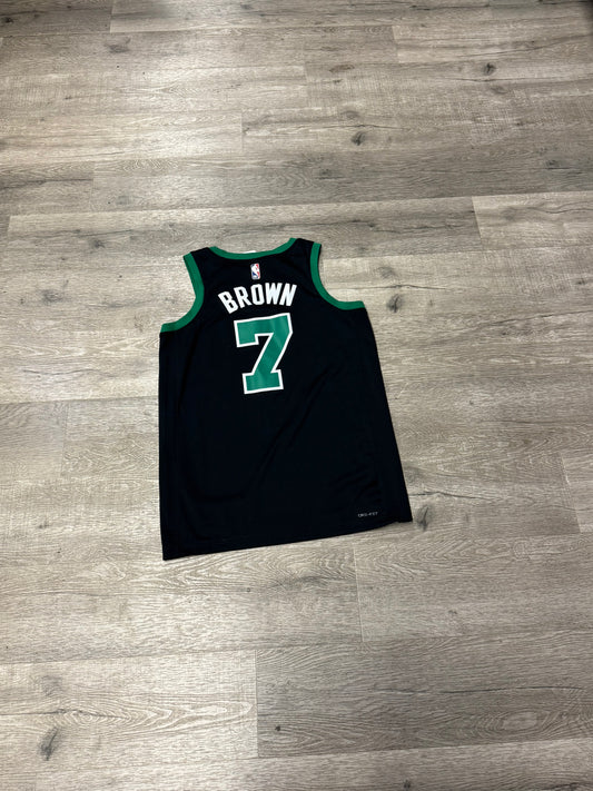 Brown Celtics Jersey Black