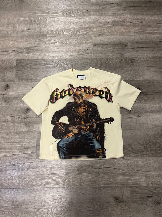 God Speed Guitarist Tee Cream