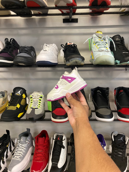 Air Jordan 4 White/Purple  (TD)