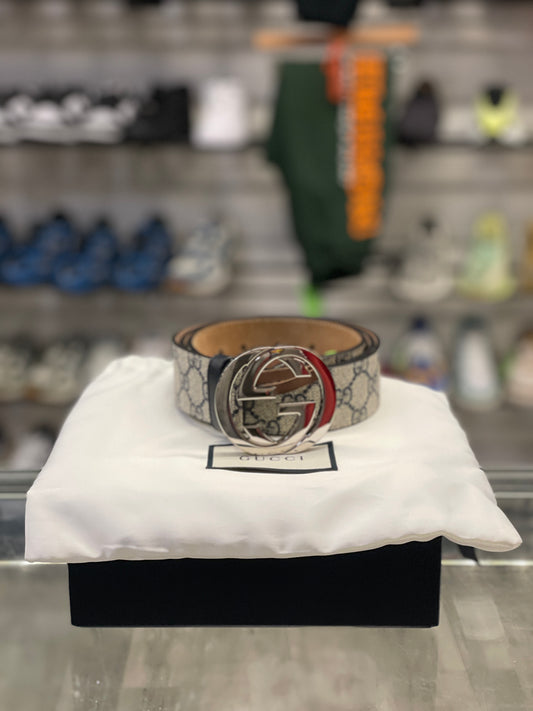 Gucci Belt Navy Print