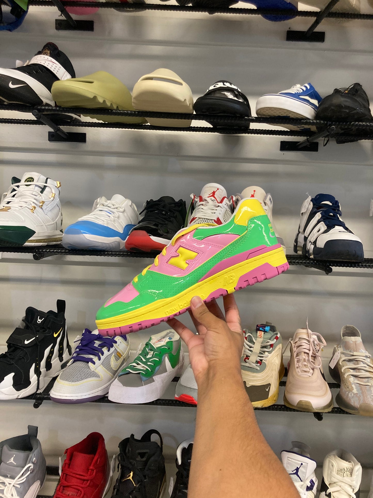 New Balance 550 Y2K Patent Leather Pink/Grn