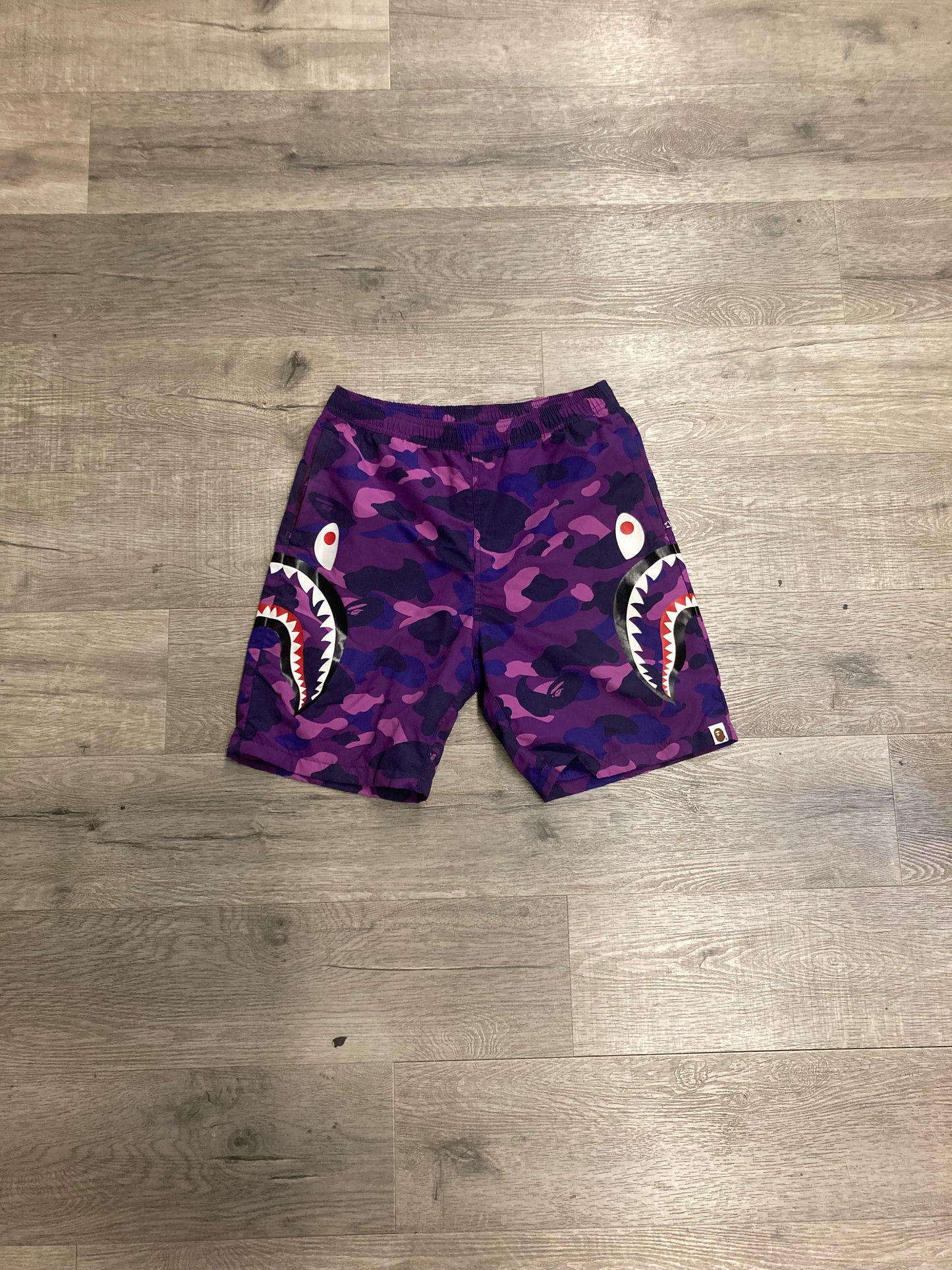 Bape Purple Camo Beach Shorts