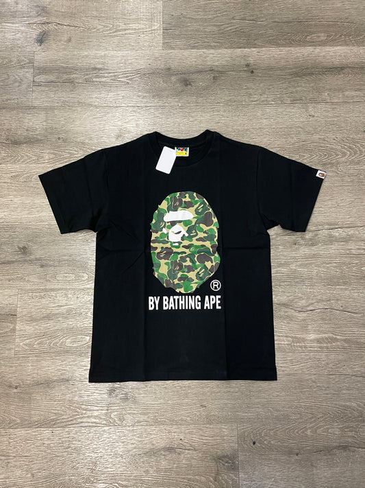 Bape Green Camo Tee Black