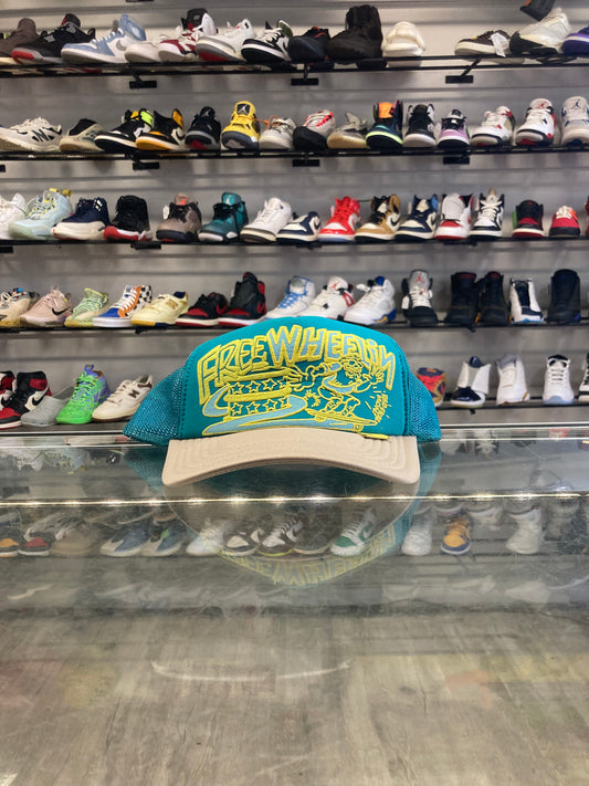 Kapital Free Wheelin Trucker Hat Teal