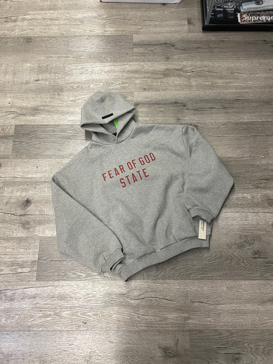 Fear of God State Essentials Hood Grey/Red