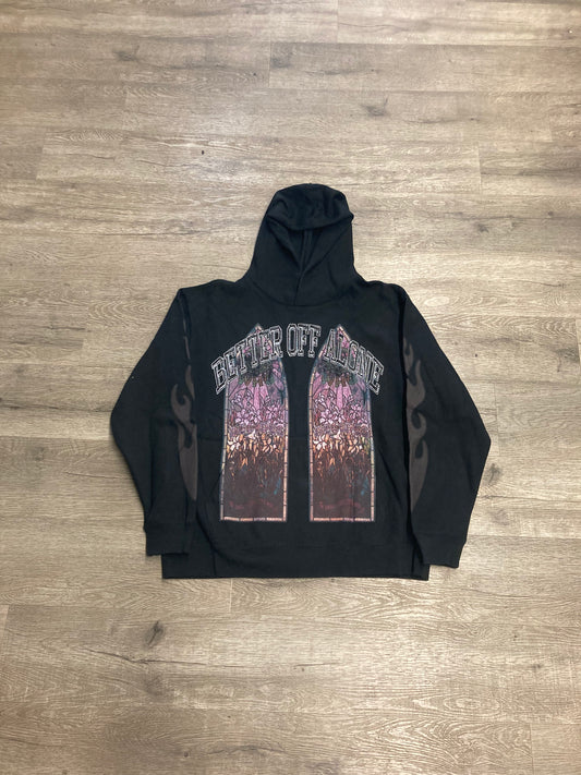 Who Decides War Hood Black/Stained Glass Pink