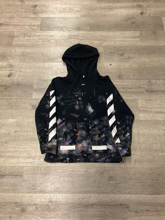 Off-White Paint Splatter Hood Black