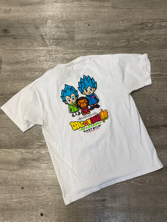 Bape Dragon Ball Super Vegeta Tee White