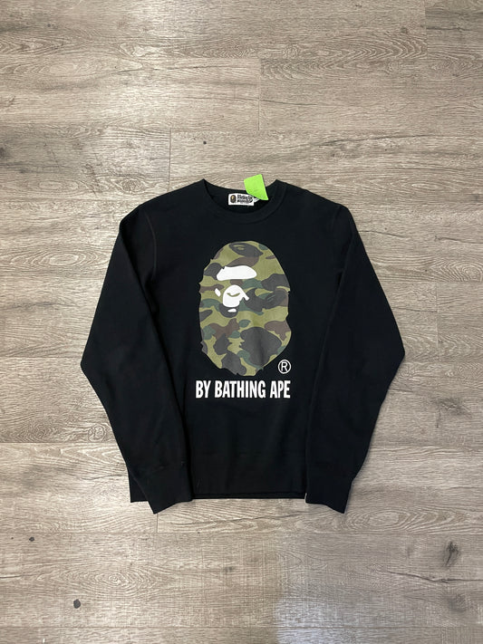 Bape Crewneck Camo Logo Black