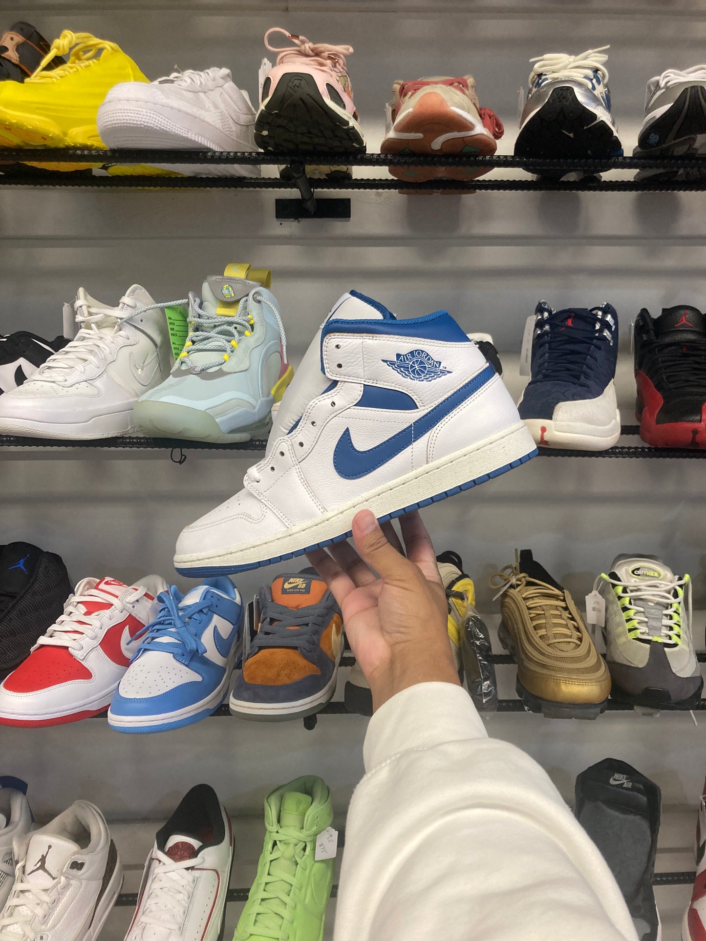 Air Jordan 1 Mid Industrial Blue