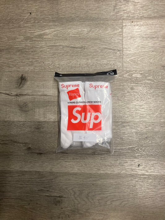 Supreme Sock 3-Pack White
