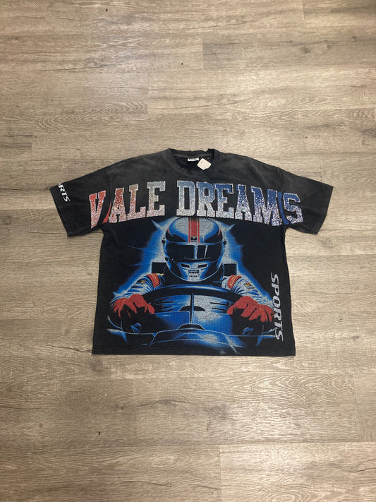 Vale Crystal Racing Tee Black