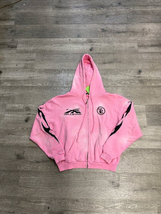 Hellstar Zip-Up Hood Pink