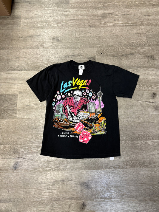 Warren Lotas Vegas Multi Color Logo Black Tee