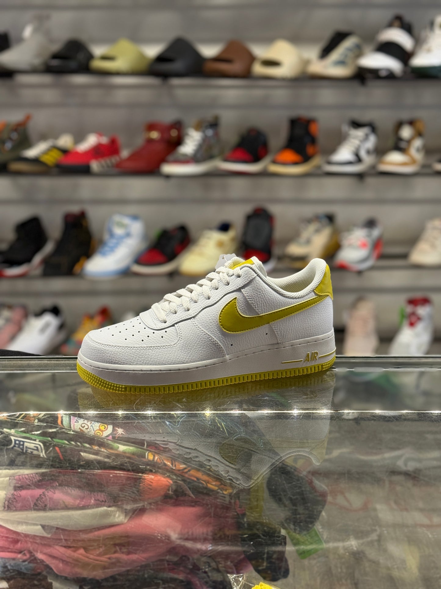 Nike Air Force One Low Yellow Check