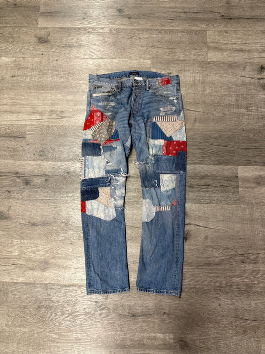 Polo Patchwork Jeans Custom