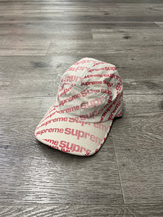 Supreme Repeat Faded Red/Cream Camp