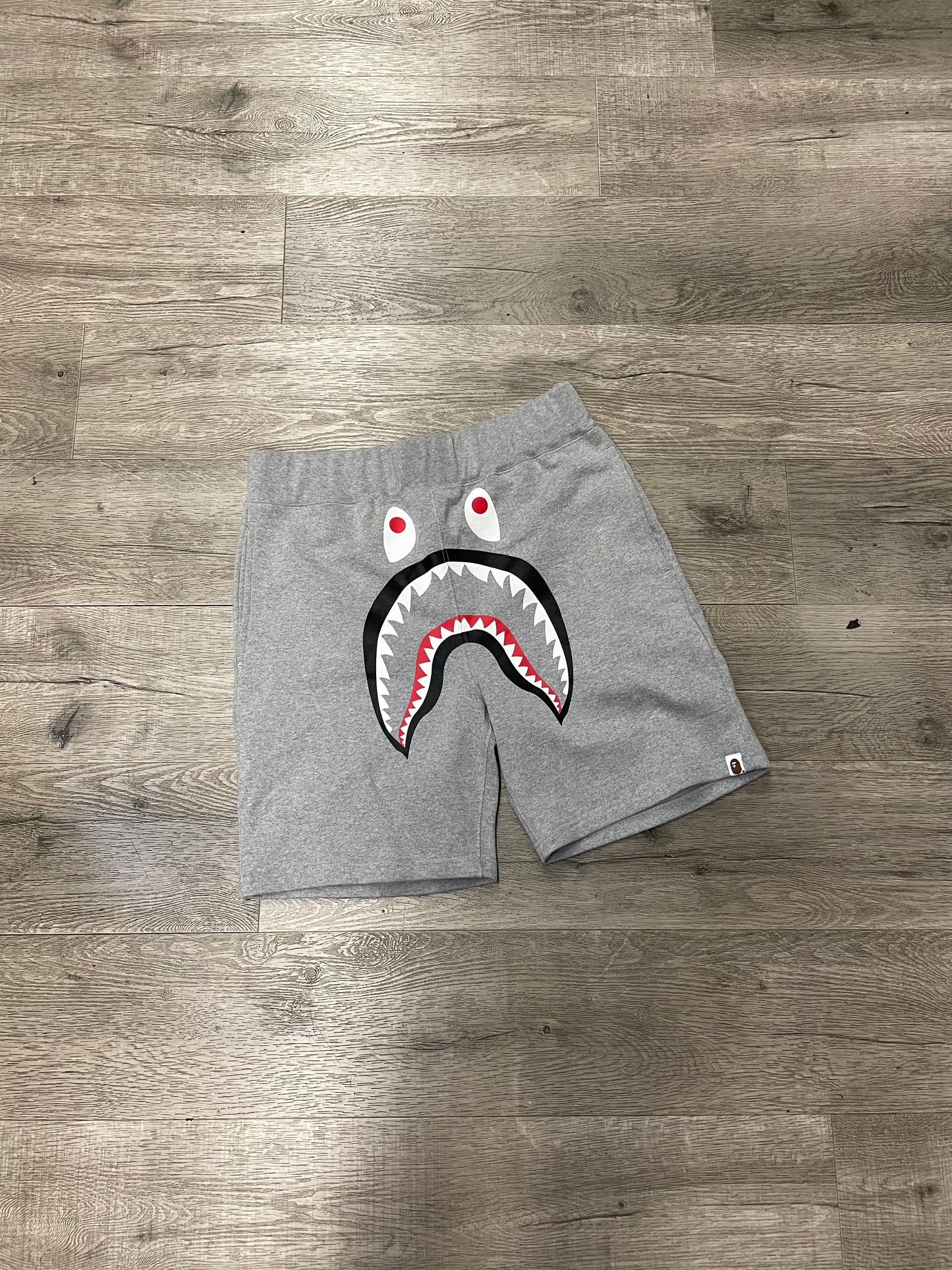Bape Shark Shorts Grey