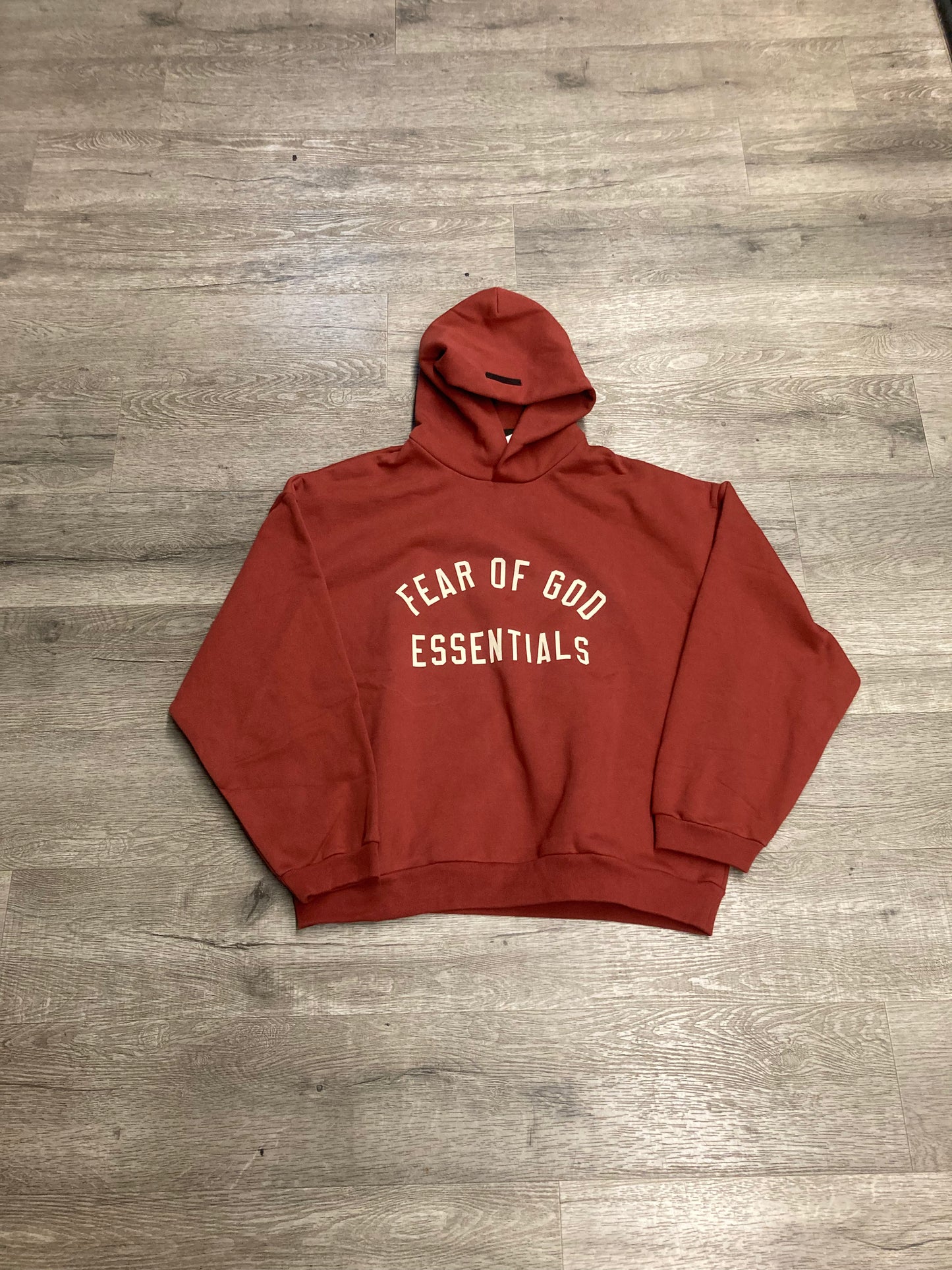 Fear of God Essentials Hood Crimson