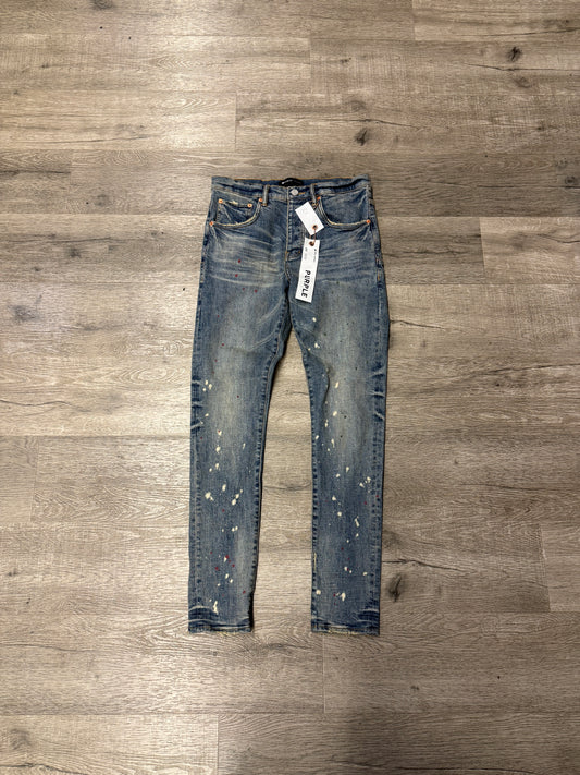 Purple Jeans Paint Splatter