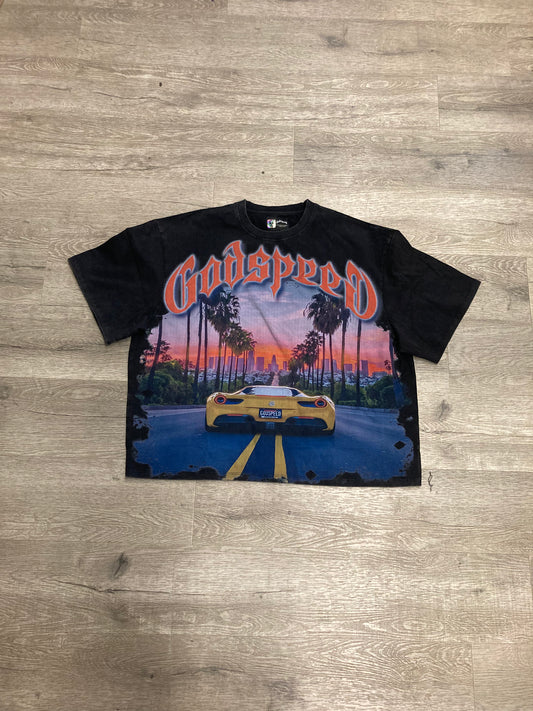 Godspeed Sunset Tee Black