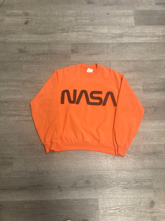 Kid Cudi Nasa Crewneck Orange