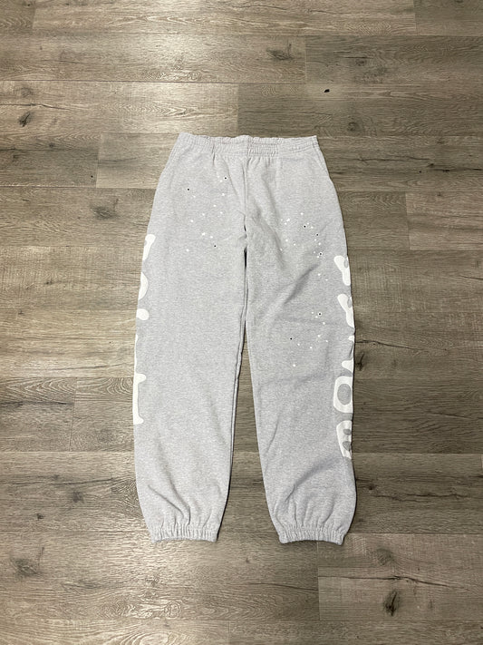 Sp5der Beluga Grey Sweatpants